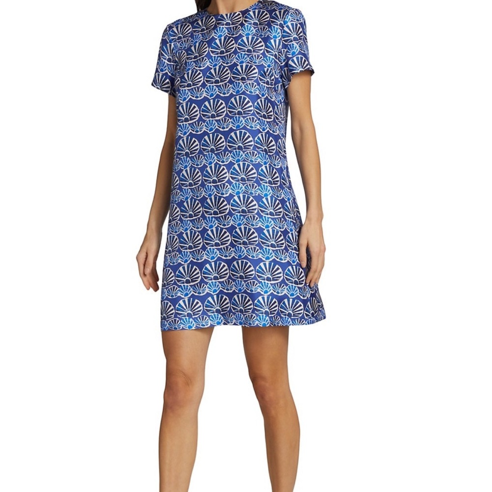 La DoubleJ Mini Swing Printed T-shirt Dress - XS - in Conchiglie